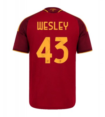 AS Roma Wesley Franca #43 Hjemmebanetrøje 2026-27 Kortærmet